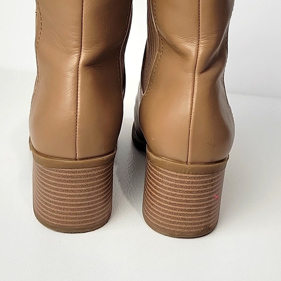 CALL IT SPRING WOMEN'S TAN SLIP ON ANKLE BOOTS - Picture 4 of 7